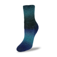 Flotte Socke "Kolibri" 4-fach 6208 Türkis/Blau