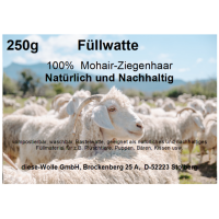 Natürliche Mohair-Füllwatte (250g)